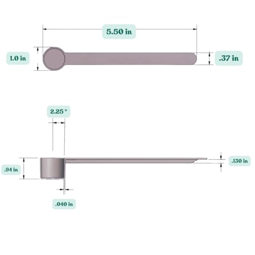 9 mL (9 CC) Long Handle Plastic Measuring Spoon for Coffee, Protein Powder, Pet Food, Spices, Grains, Dry Goods – Food-Grade BPA-Free (Pack of 1) - size: 9 mL | 9 cc