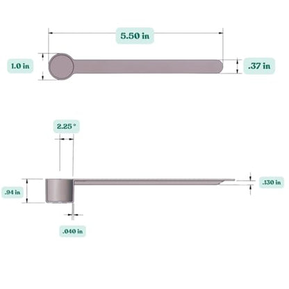 9 mL (9 CC) Long Handle Plastic Measuring Spoon for Coffee, Protein Powder, Pet Food, Spices, Grains, Dry Goods – Food-Grade BPA-Free (Pack of 1) - size: 9 mL | 9 cc
