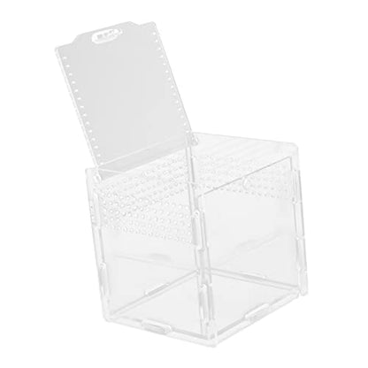 Clear Reptile Breeding Box Ventilation Transparent Terrarium Container for Pets for Gecko Lizard Frog and Habitats and Easy to Clean Visibility