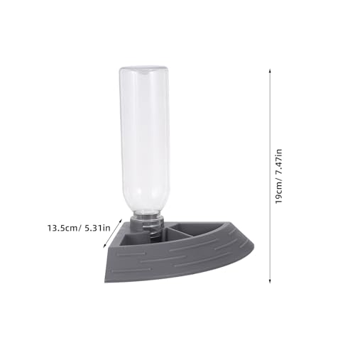 Healifty Automatic Reptile Water Fountain and Feeding Bowl with Large Capacity Abs Basin for Small Animals and Turtles, Silent Operation Water Dish for Home and Travel Use