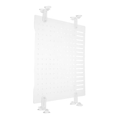 Kisangel Clear Fish Tank Divider Acrylic Aquarium Partition Net with Smooth Edges for Conflict Prevention and Space Optimization Versatile Fish Separator Mesh for Shrimp and Reptiles