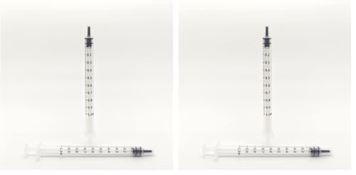 BH Supplies Luer Slip Tip Syringes (No Needle) - Non Sterile, Bulk Packaging (1ML-500) (Pack of 2) - size: 1ML-500 (Pack of 2)