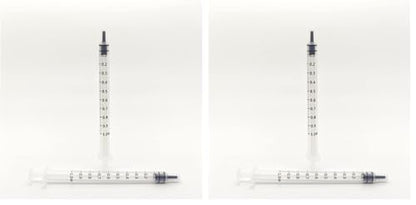 BH Supplies Luer Slip Tip Syringes (No Needle) - Non Sterile, Bulk Packaging (1ML-500) (Pack of 2) - size: 1ML-500 (Pack of 2)