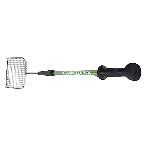 Sand Dipper Cat Poop Scooper & Chicken Poop Scooper - Rugged Big 6" Square Stainless Steel Long Handle for Home Kitty Litter Scoop & Farm Chicken Coop Scooper (Junior) - size: 6 - Junior