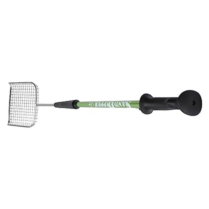 Sand Dipper Cat Poop Scooper & Chicken Poop Scooper - Rugged Big 6" Square Stainless Steel Long Handle for Home Kitty Litter Scoop & Farm Chicken Coop Scooper (Junior) - size: 6 - Junior