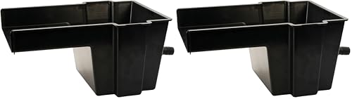 POND BOSS Waterfall Spillway, 8 inch Wide Weir, Waterfall Box, Smooth Flow, Durable Construction, Easy to Install, Great for Waterfalls, Pondless Water Features and Streams (Pack of 2) - size: (Pack of 2)