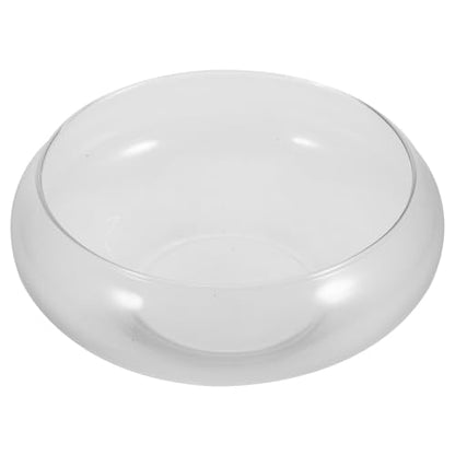 BESPORTBLE Clear Fish Bowl Vase Bubble Bowl Wide Mouth Flower Vase Round Shallow Planter Terrarium Aquatic Plant Pot Daffodil Pot Hydroponic Planter Fish Tank Bowl - size: 25.00X25.00X10.00CM