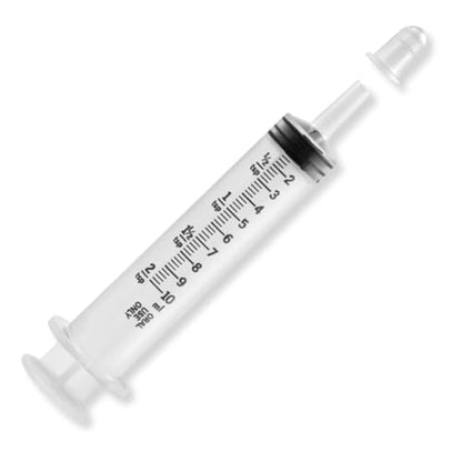 ONE-CARE 10ml Oral Syringe with Cap, Slip Tip Liquid Dispensers, 100/Box | Individually Wrapped, Food-Grade Plastic, Accurate Graduation for Precise Liquid Dosing, Oral Feed - Infants, Adults & Pets - size: 10 ml Black Scale