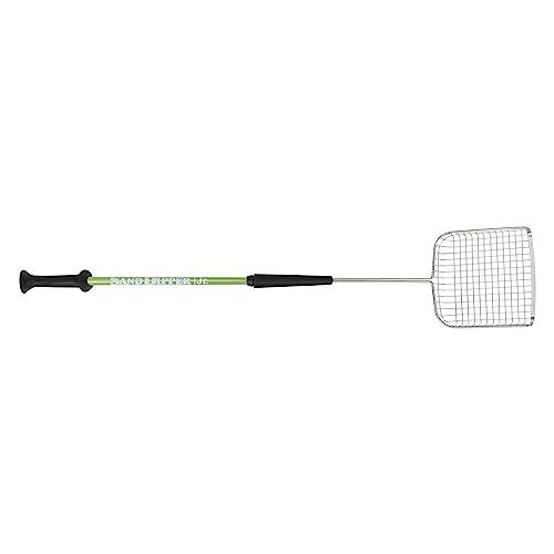 Sand Dipper Cat Poop Scooper & Chicken Poop Scooper - Rugged Big 6" Square Stainless Steel Long Handle for Home Kitty Litter Scoop & Farm Chicken Coop Scooper (Junior) - size: 6 - Junior