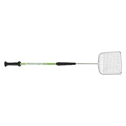 Sand Dipper Cat Poop Scooper & Chicken Poop Scooper - Rugged Big 6" Square Stainless Steel Long Handle for Home Kitty Litter Scoop & Farm Chicken Coop Scooper (Junior) - size: 6 - Junior