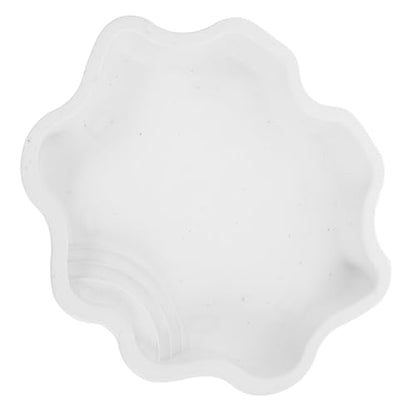 HEMOTON Reptile Bathing Pool and Dish Large Capacity White Plastic Soaking Bowl for Small Turtles and Reptiles Pet Terrarium Feeding Water Bowl