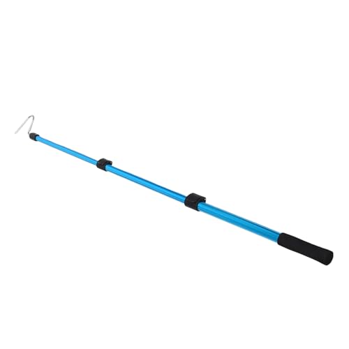 Extendable Aluminium Alloy Snake Hook Stick with Non-Slip Handle, 19.7-45.7in Retractable Snake Grabber Tool for Safe Pet Reptile Handling Indoor and Outdoor Use