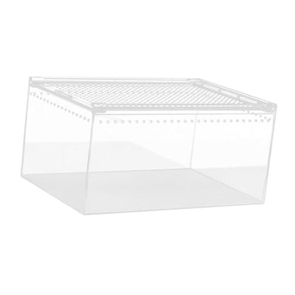 Reptile Breeding Box Enclosure Cage Portable Breathable Reptile Terrarium Animal Habitat Cage for Chameleons Snake Container, 30cmx20cmx15cm - size: 30cmx20cmx15cm