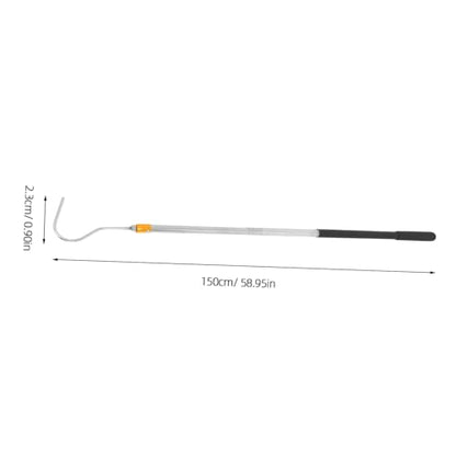Stainless Steel Telescopic Snake Hook Adjustable Retractable Snake Catching Tool for Reptile Handling Collapsible Animal Catch Pole