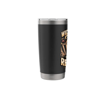 Wicket Keeper Trust Required Cricket Stainless Steel Insulated Tumbler - color: Black