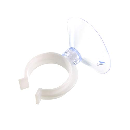 uxcell Aquarium Suction Cup Clips Airline Tube Holders Clamps for Fish Tank Clear 24mm 20Pcs - size: 24mm