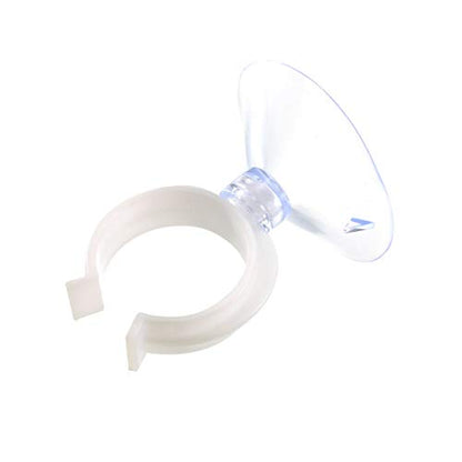 uxcell Aquarium Suction Cup Clips Airline Tube Holders Clamps for Fish Tank Clear 24mm 20Pcs - size: 24mm