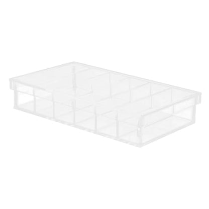 Ipetboom Acrylic Incubation Chamber with Lid, 6-Compartment Small Specimen Breeding Box, Laboratory Storage Tray for Fish Egg Hatching and Scientific Observation, 6.6x3.8