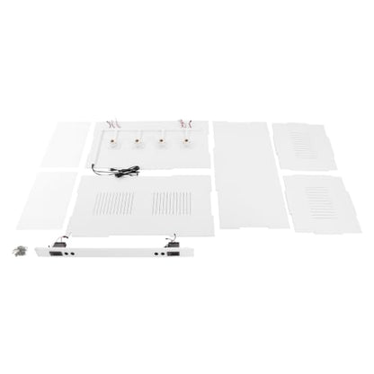 Intelligent PVC Reptile Enclosure System, 39.6 Inch Bearded Dragon Tank | with Dual Independent Temperature Control & Memory Function, Screw Base Bulb Holders for Reptile Habitat (39.4x19.7x19.7in)