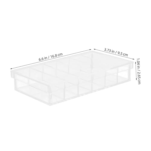 Acrylic Incubation Tray with Lid 6-Compartment 6.6x3.8 Fish Breeding Box for Laboratory Research and Aquarium Fish Egg Hatching
