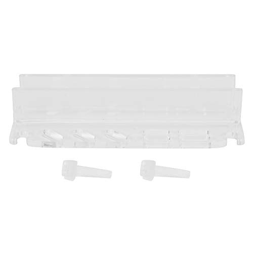 Acrylic Fish Tank Tweezer Organizer Storage Bracket Holder Transparent Durable Multi Tool Mount For Aquarium Cleaning Tools Scissors Tweezers Scrapers Clear Plastic 14.2x5.2cm