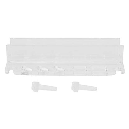 Acrylic Fish Tank Tweezer Organizer Storage Bracket Holder Transparent Durable Multi Tool Mount For Aquarium Cleaning Tools Scissors Tweezers Scrapers Clear Plastic 14.2x5.2cm