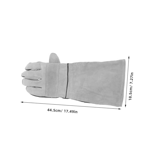 Mipcase 1 Pair Pet Handling Gloves Protective Gloves for Grooming Welding and Feeding Dogs Cats Birds and Reptiles Flexible Design for Safety and Versatility
