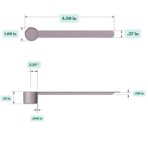 1 Teaspoon (1/3 Tablespoon | 5 mL) Long Handle Plastic Measuring Spoon for Coffee, Protein Powder, Pet Food, Spices, Grains, Dry Goods – Food-Grade BPA-Free (Pack of 1) - size: 5 mL | 1 Teaspoon