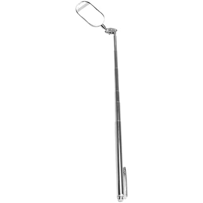 Performance Tool W1258 1-1/4 in. Telescoping Inspection Mirror | Multi-swivel oval head for automotive inspection. Telescopes 5.5 to 28 inches. Chrome-plated shaft - size: Rectangle Inspection Mirror |Extends: 7-1/2 to 28"