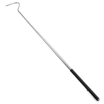 STOBAZA Stainless Steel Retractable Snake Hook Extendable Reptile Catching Tool with Long Handle for Safe Handling and Transport in Reptile Care