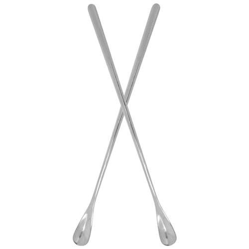POPETPOP Sturdy Stainless Steel Feeding Spoon Small Pet Food Scoops for Gecko Lizard - color: As Shown