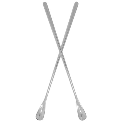 POPETPOP Sturdy Stainless Steel Feeding Spoon Small Pet Food Scoops for Gecko Lizard - color: As Shown