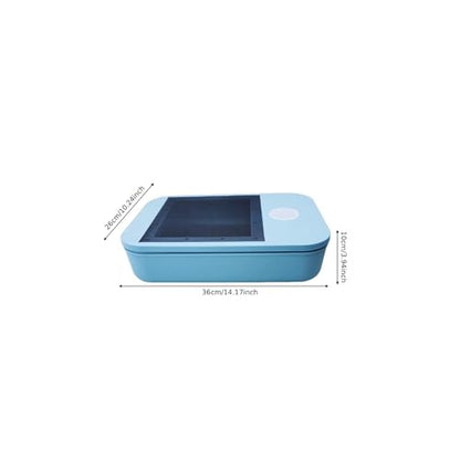 Reptile Breeding Box Clear Terrarium House Feeding Storage Live Food Breeding Box Efficient pp Material Suitable for pet Care Educational Display, with Hole - color: with hole