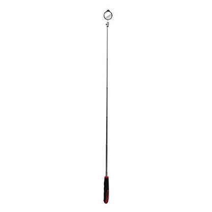 Ullman Devices HTE-LT2 Round Inspection Mirror - Swivel Free LED Telescopic Mirror with Quick Release Tab, Stainless Steel Handle - size: Diameter: 1-3/8", Length: 6-1/2" to 35"