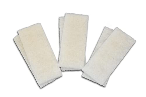 Cut Replacement Compact Skimmer Mat - Beige Coarse Filter Media to Fit Popular Brands, Made in USA (6" x 15" x 1.25" Thick 2 Pack - 3 Sets) - size: 6" x 15" x 1.25" 2 Pack - 3 Sets