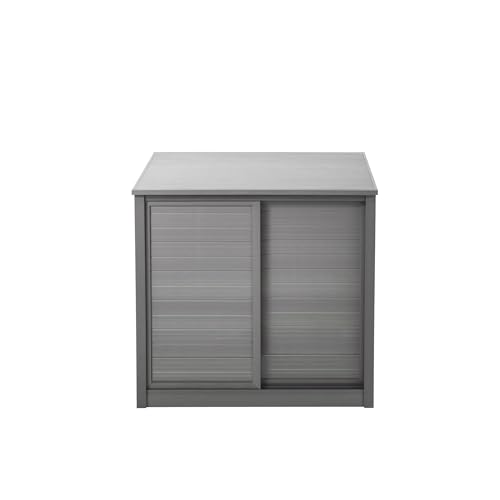 New Age Pet ECOFLEX Small Reptile Enclosure with Matching Cabinet Stand Set in Grey - color: Grey, size: Small