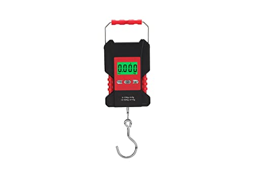 Klau Portable Rechargeable Fish Scale Luggage Scales 50 kg / 100 lb | Heavy Duty, Waterproof, Measuring Tape, Home Farm Hunting Outdoor