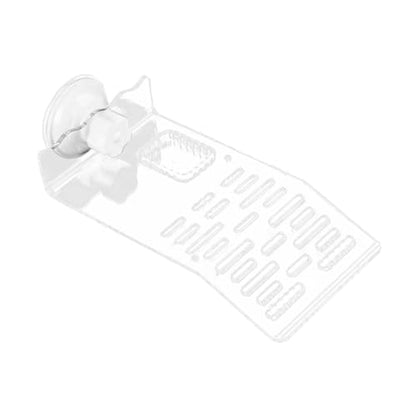 Reptile Resting Platform for Turtles with Suction Base for Aquatic Environments, Clear S - color: Clear S