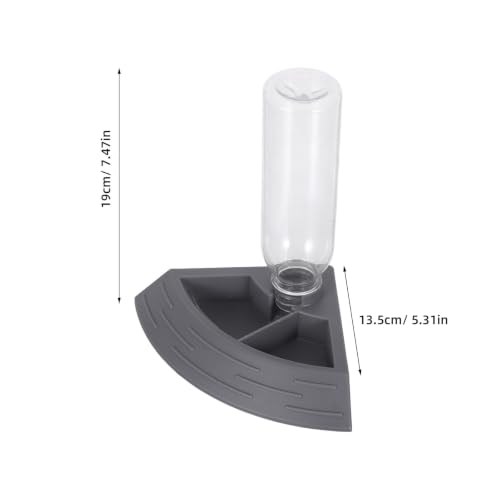 Healifty Automatic Reptile Water Fountain and Feeding Bowl with Large Capacity Abs Basin for Small Animals and Turtles, Silent Operation Water Dish for Home and Travel Use