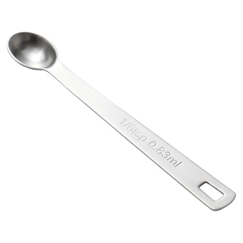 1PCS 1/6tsp(0.83ml) Mini Measuring Spoon, Small Teaspoon for Tiny Amounts | High Precision, Food-Grade, ‌Rust-Free, Dishwasher-Safe, Easy-Read Markings, Multi-Purpose, Sturdy & Durable - size: 1/6tsp|0.83ml