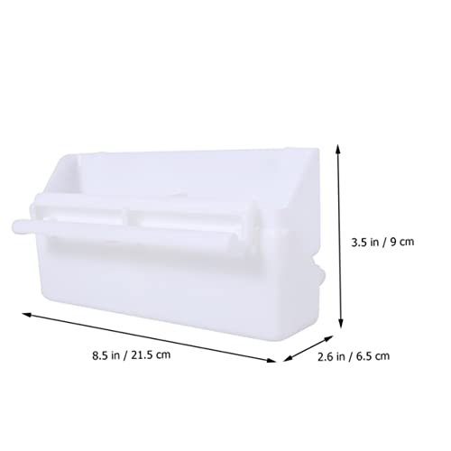 FRCOLOR 5pcs Parrot Feeding Case Plastic Bird Feeder Bowl Compact and Easy to Refill for Birds Crows and Reptiles Feeding Accessory