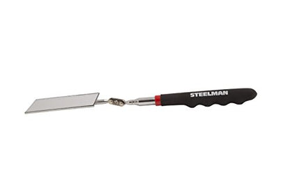 STEELMAN 41817 30-Inch Telescoping 2-Inch x 3.5-Inch Inspection Mirror - size: 2"L x 2"W