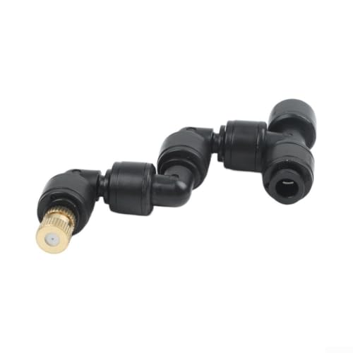 360 Degree Rotating Copper Nozzle Mist Sprayer, Fine Spray Plant Misting System for Rainforest Terrarium, Garden Irrigation and Indoor Outdoor Cooling