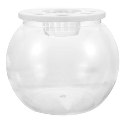 Toddmomy Fish Bowl Plastic Tabletop Fish Tank for Shrimp Reptiles Easy Maintenance Aquarium for Home Office Decorative Use Fall Resistant Design