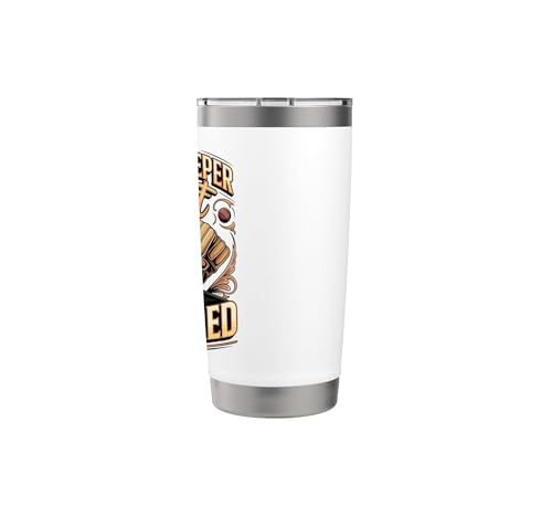 Wicket Keeper Trust Required Cricket Stainless Steel Insulated Tumbler - color: White