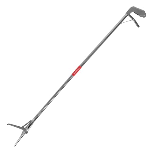 POPETPOP Stainless Steel Snake Handling Grabber Tool Long Reach Reptile Catcher Straight Mouth Design for Snakes Crabs and Loaches Multi-Functional User-Friendly Grabber
