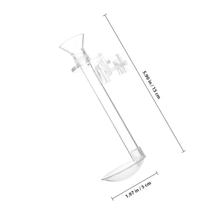 IMIKEYA Fish Tank Shrimp Feeder Tube with Acrylic Feeding Tool and Cleaning Brush, 15cm Aquarium Feeder for Betta and Small Shrimp Feeding