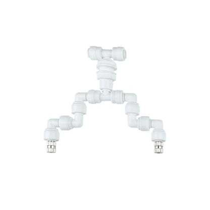 4 Head Garden Watering Reptile Fogger Mister With Quick Connecting Nozzle 0.3mm Connect With 6.35mm Pipe(2-Head White) - color: 2-Head White