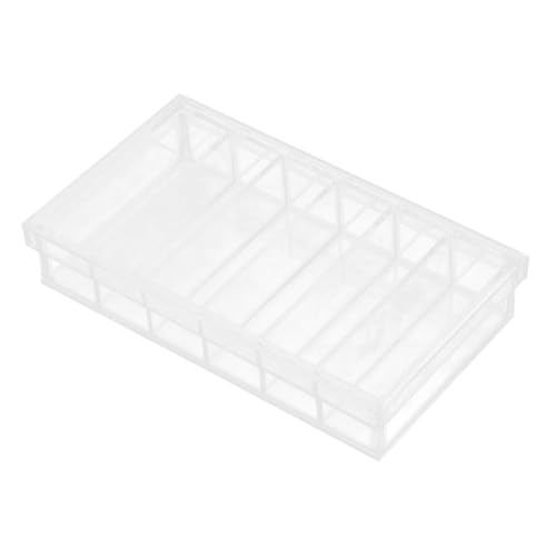 Mipcase Acrylic 6-Well Incubation Box with Lid for Laboratory Specimen Observation, Fish and Reptile Breeding, Easy-Clean Aquarium Breeder Tray
