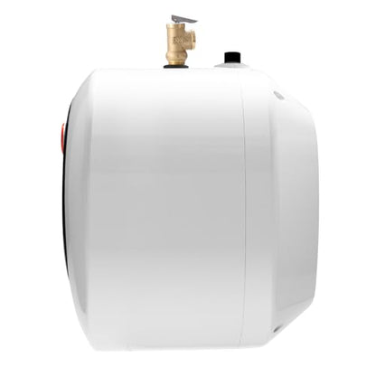 VEVOR Electric Mini-Tank Water Heater 4-Gallon Tank, 1440W Hot Water Boiler Storage, Safety Temperature Pressure Valve Easy Install, for Kichen Bathroom Restaurant, Shelf Wall Mounted - size: 4gal Upgraded Panel